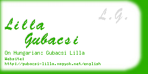 lilla gubacsi business card